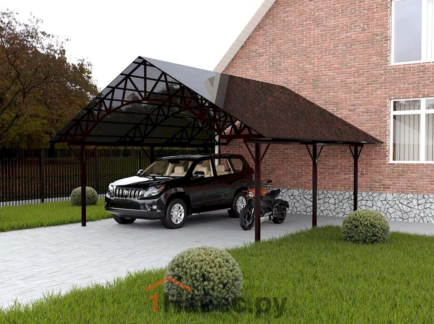 Навес из поликарбоната